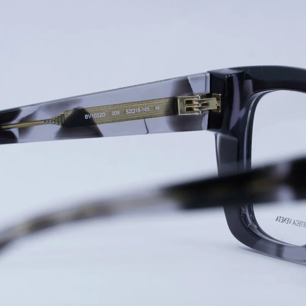 🕶️ New Bottega Veneta BV1032O 008 Eyeglasses - Transparent and Black Havana